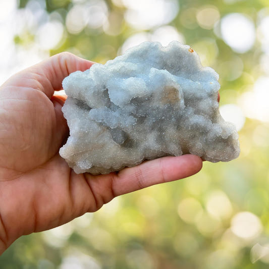 Calcedonio grezzo naturale | Energia calmante e dolce connessione interiore