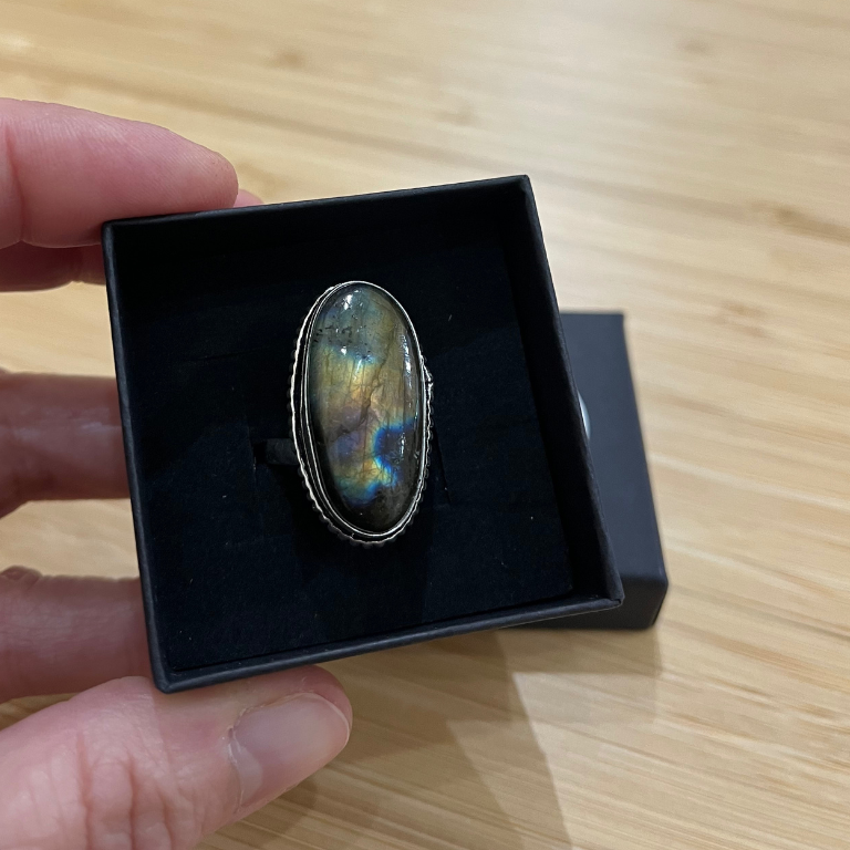 Anelli in Labradorite