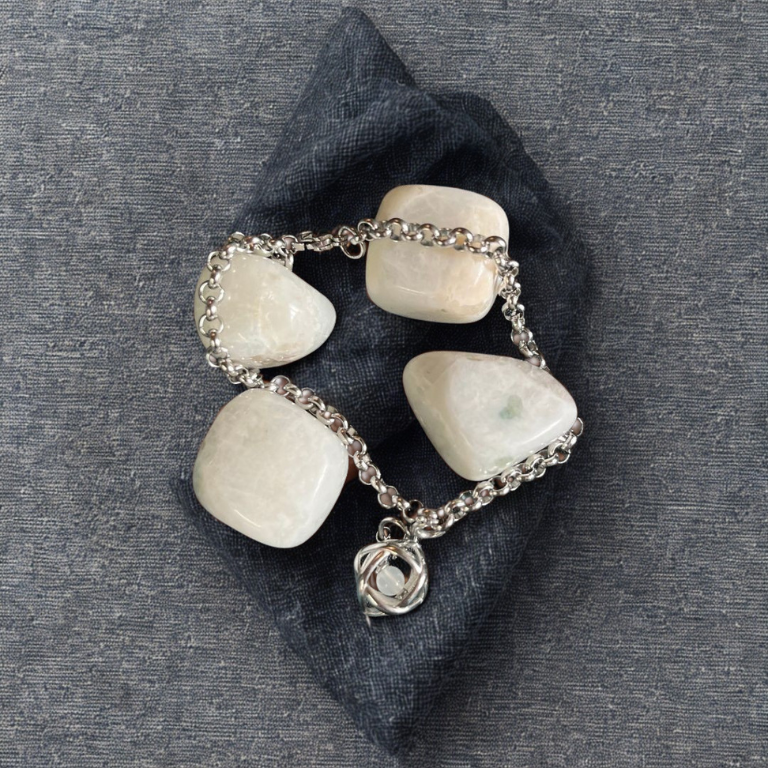 Bracciale con Charm Genesa Crystal e Pietra Naturale