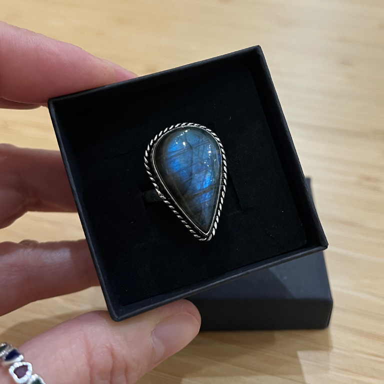 Anelli in Labradorite