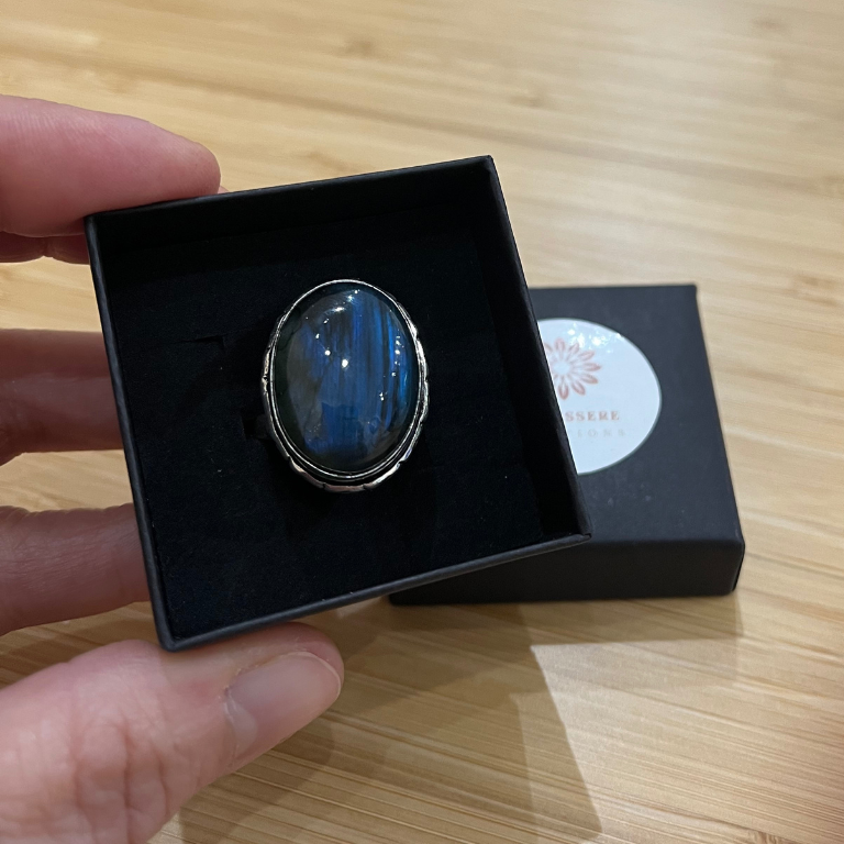 Anelli in Labradorite