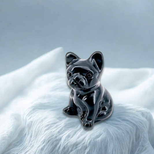Bulldog Francese in Ossidiana nera