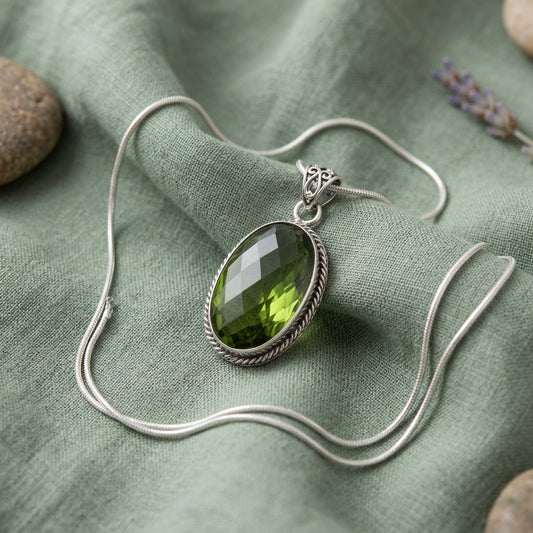 Ciondolo Peridoto in Argento 925