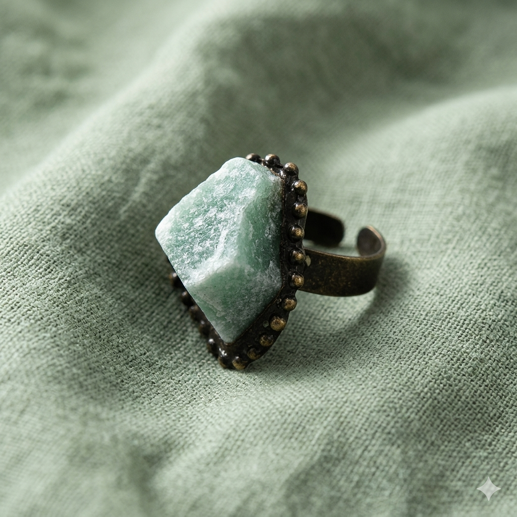 Anello con Pietra Grezza Naturale – Regolabile