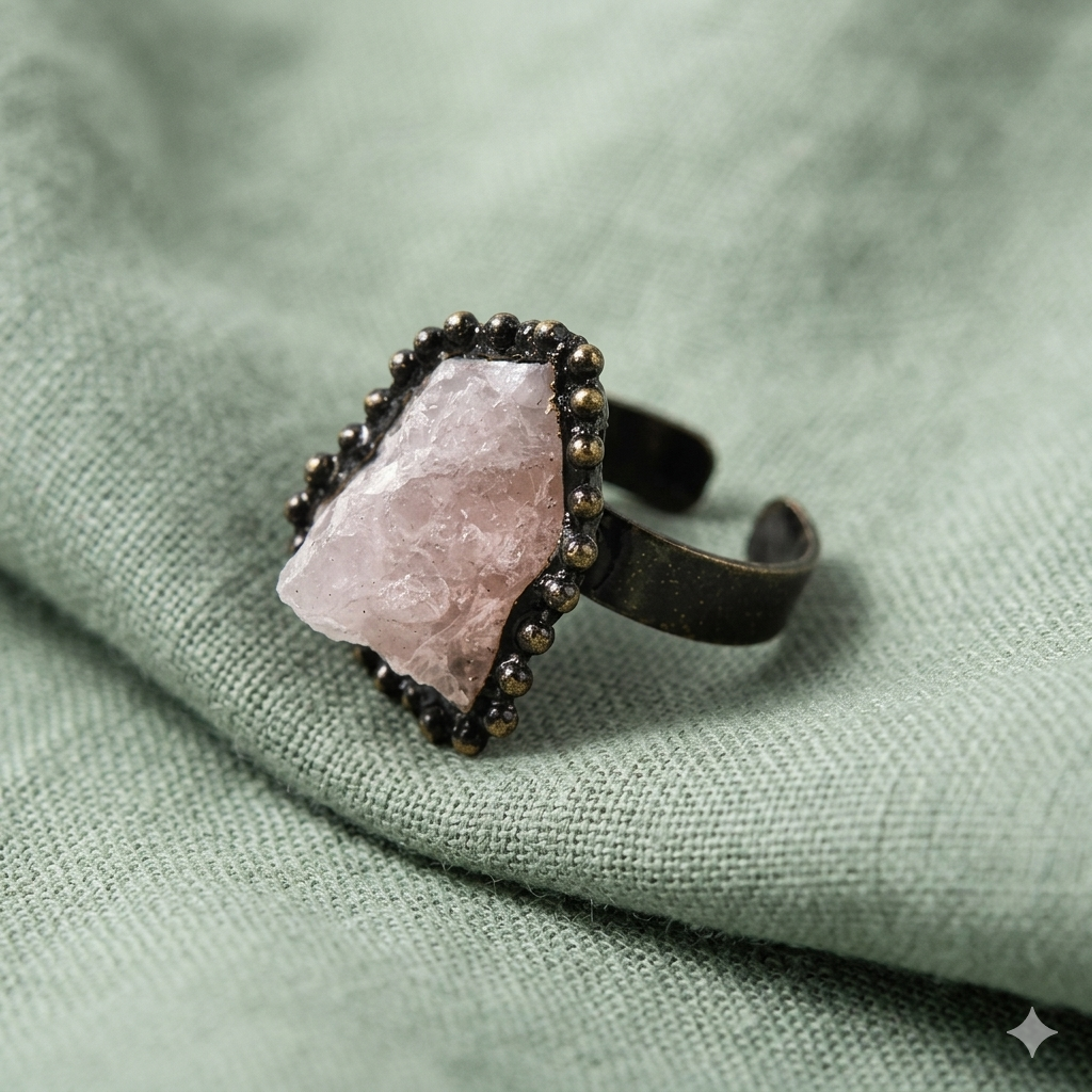 Anello con Pietra Grezza Naturale – Regolabile