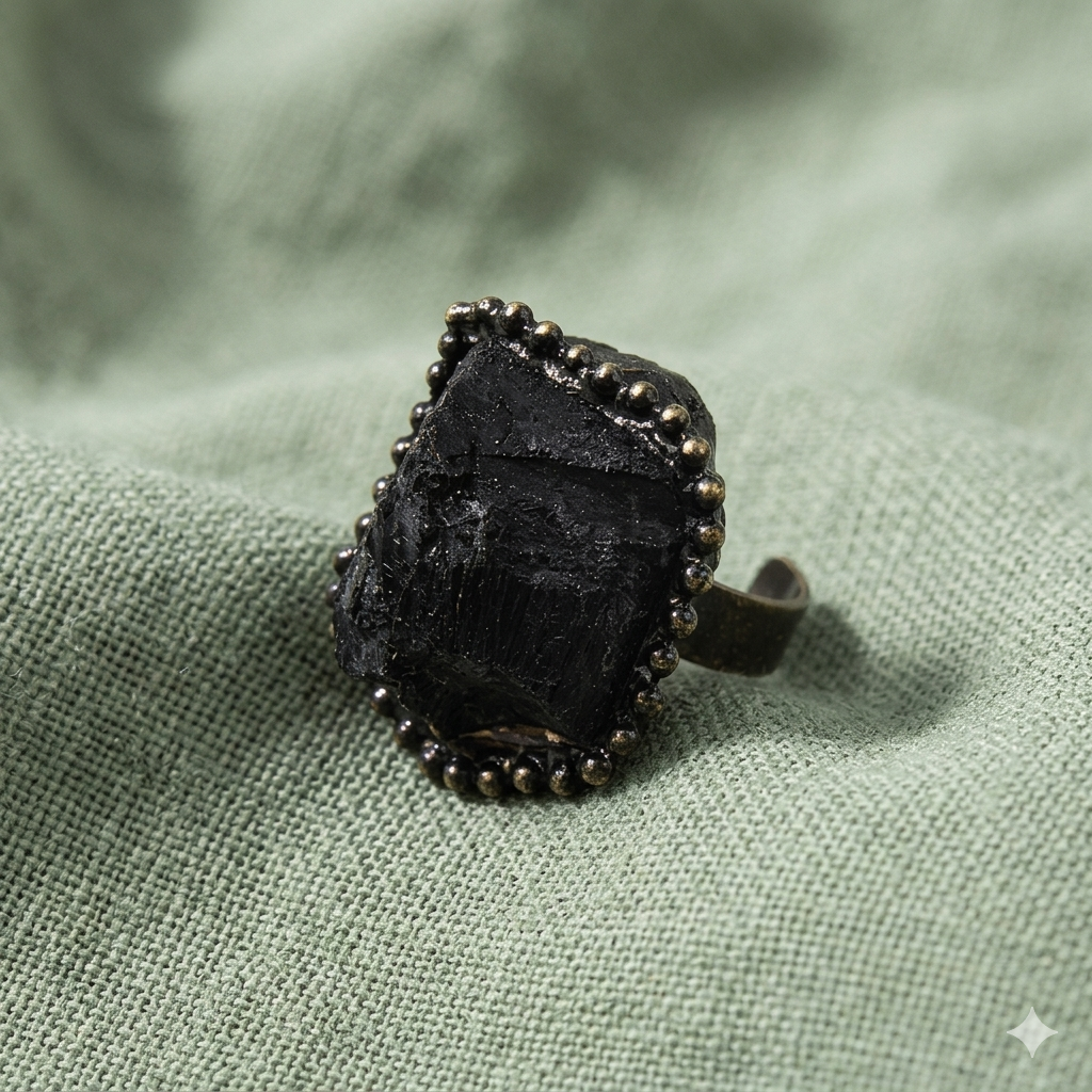 Anello con Pietra Grezza Naturale – Regolabile