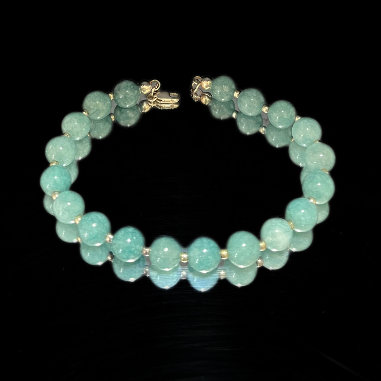 Bracciale in Acquamarina - Chiusura in argento 925