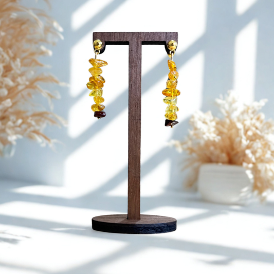 Orecchini in Ambra Naturale