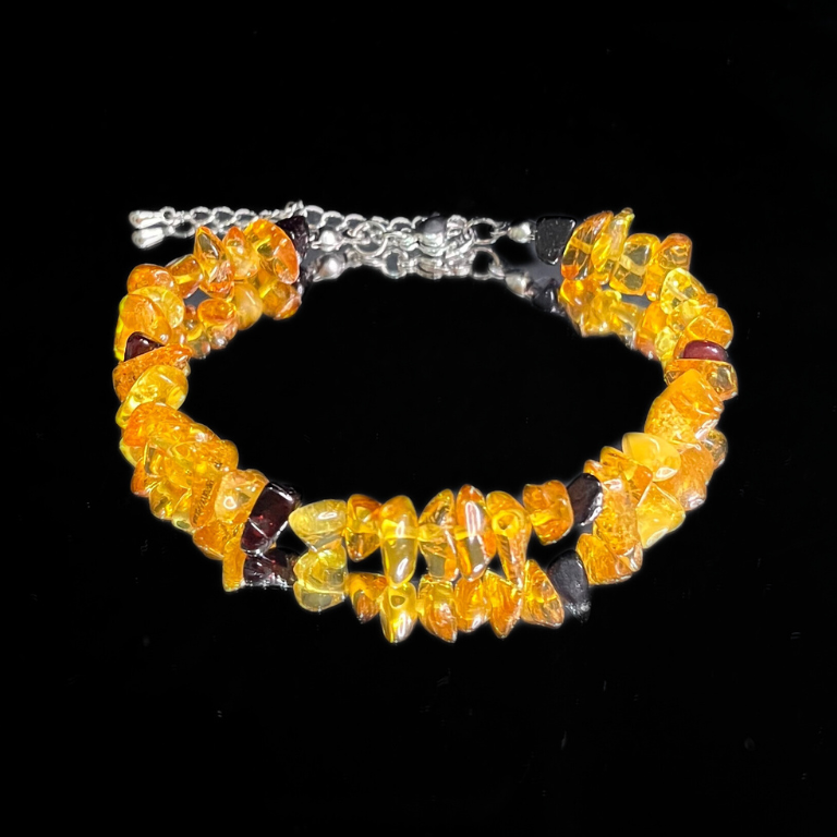 Bracciale in Ambra Naturale – Luce vitale, Calore, Protezione