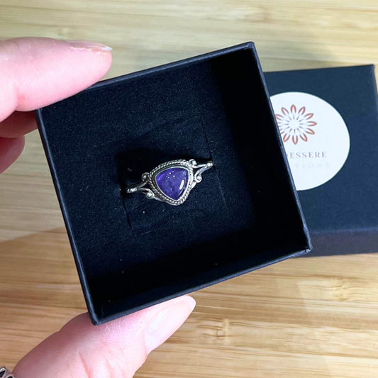 Anello Argento con Ametista