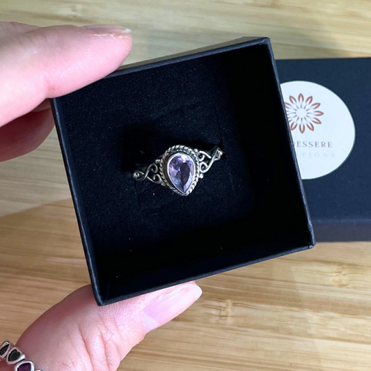 Anello Ametista in Argento