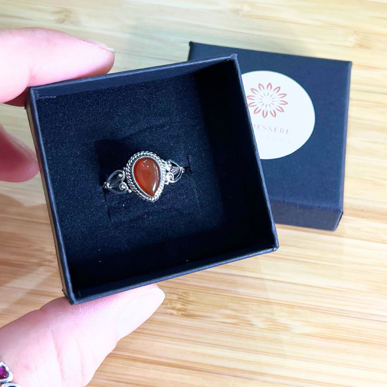 Anello in Argento con Corniola