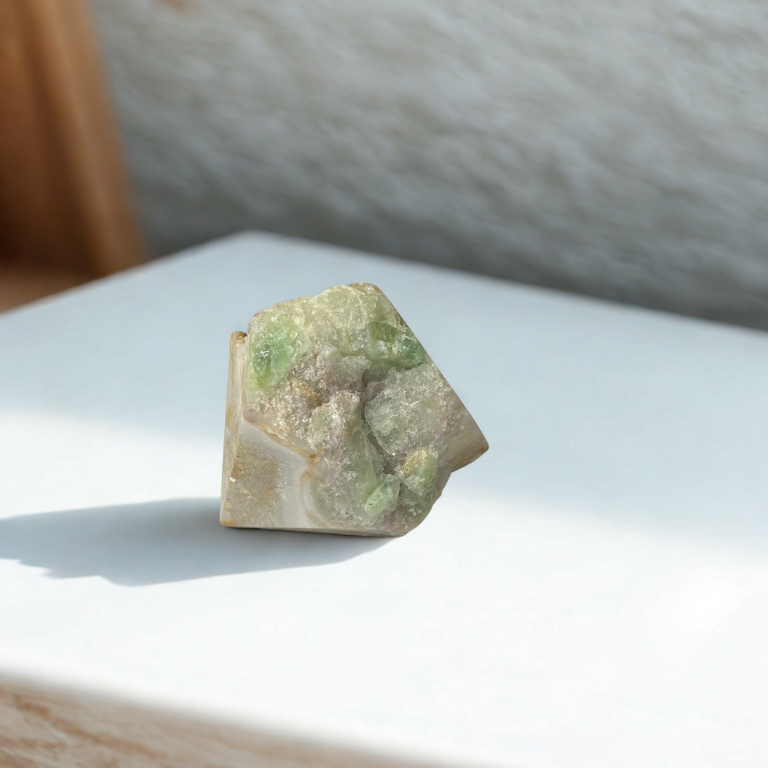 Punta di Fluorite Grezza Lucidata