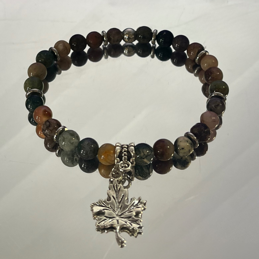 Pulsera de malaquita y ojo de tigre