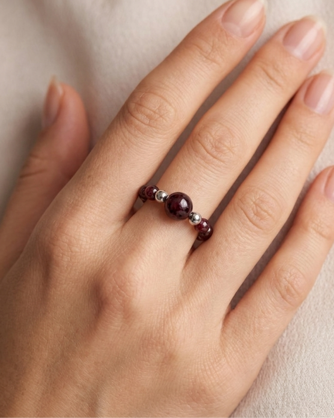 Anello Elastico in Pietra Naturale  – 8 Varianti