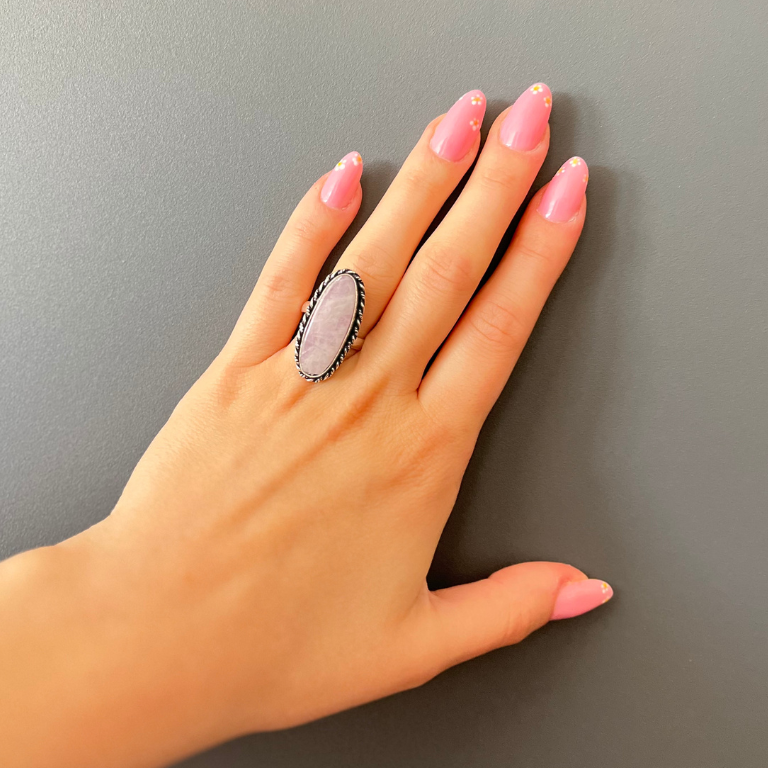 Anello in Kunzite