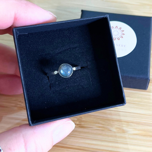 Anello con Labradorite