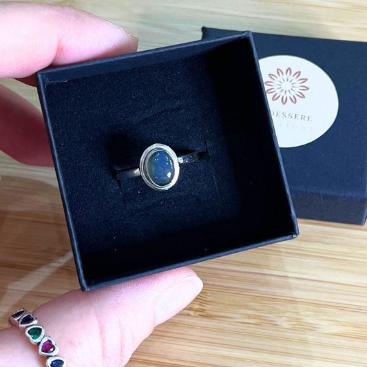 Anello Labradorite