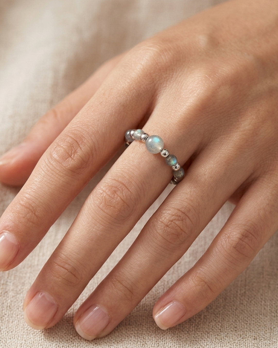 Anello Elastico in Pietra Naturale  – 8 Varianti