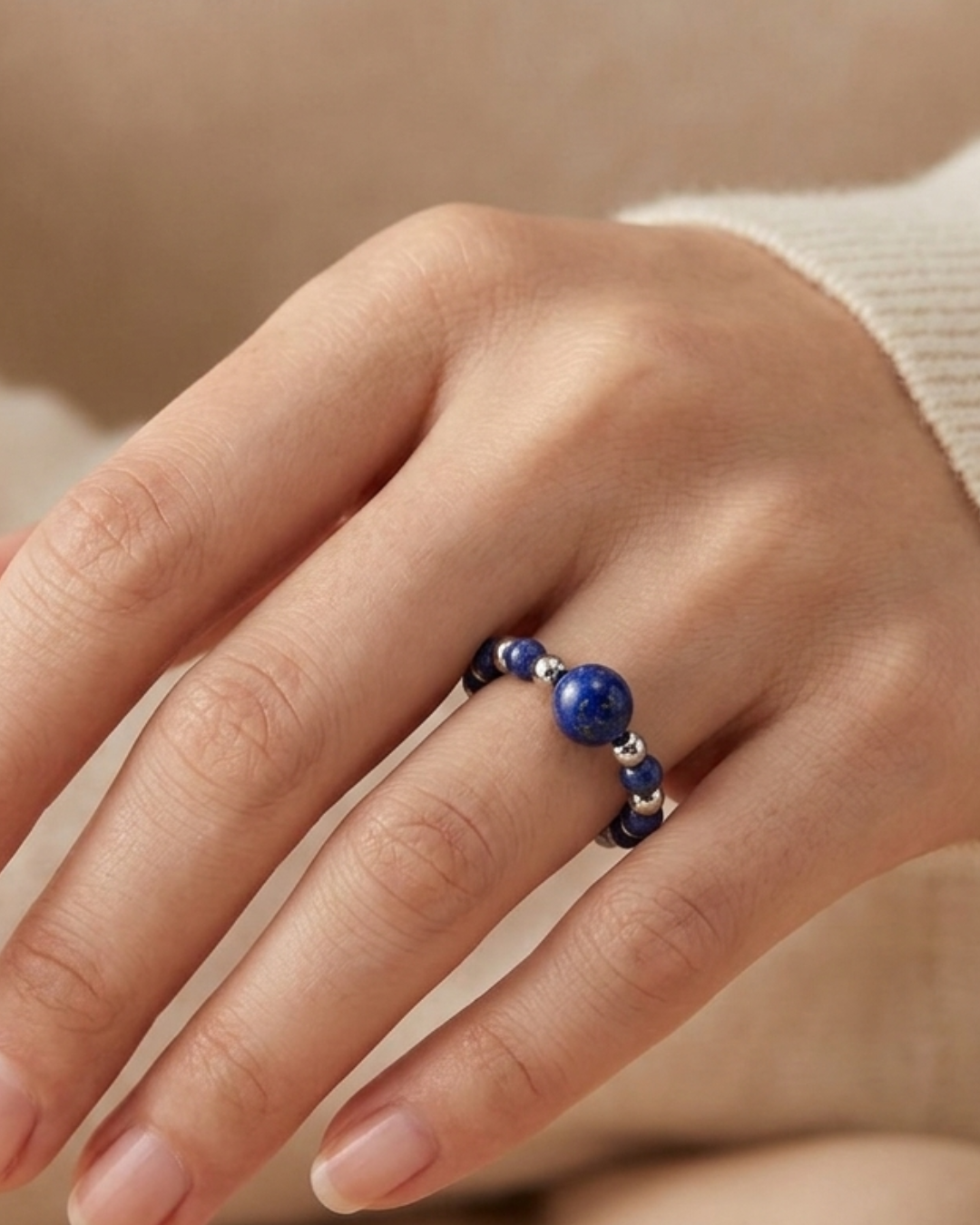 Anello Elastico in Pietra Naturale  – 8 Varianti