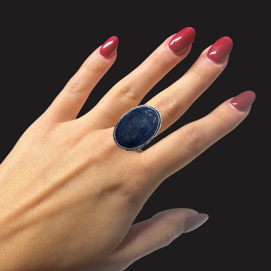 Anello regolabile con Lapislazzuli