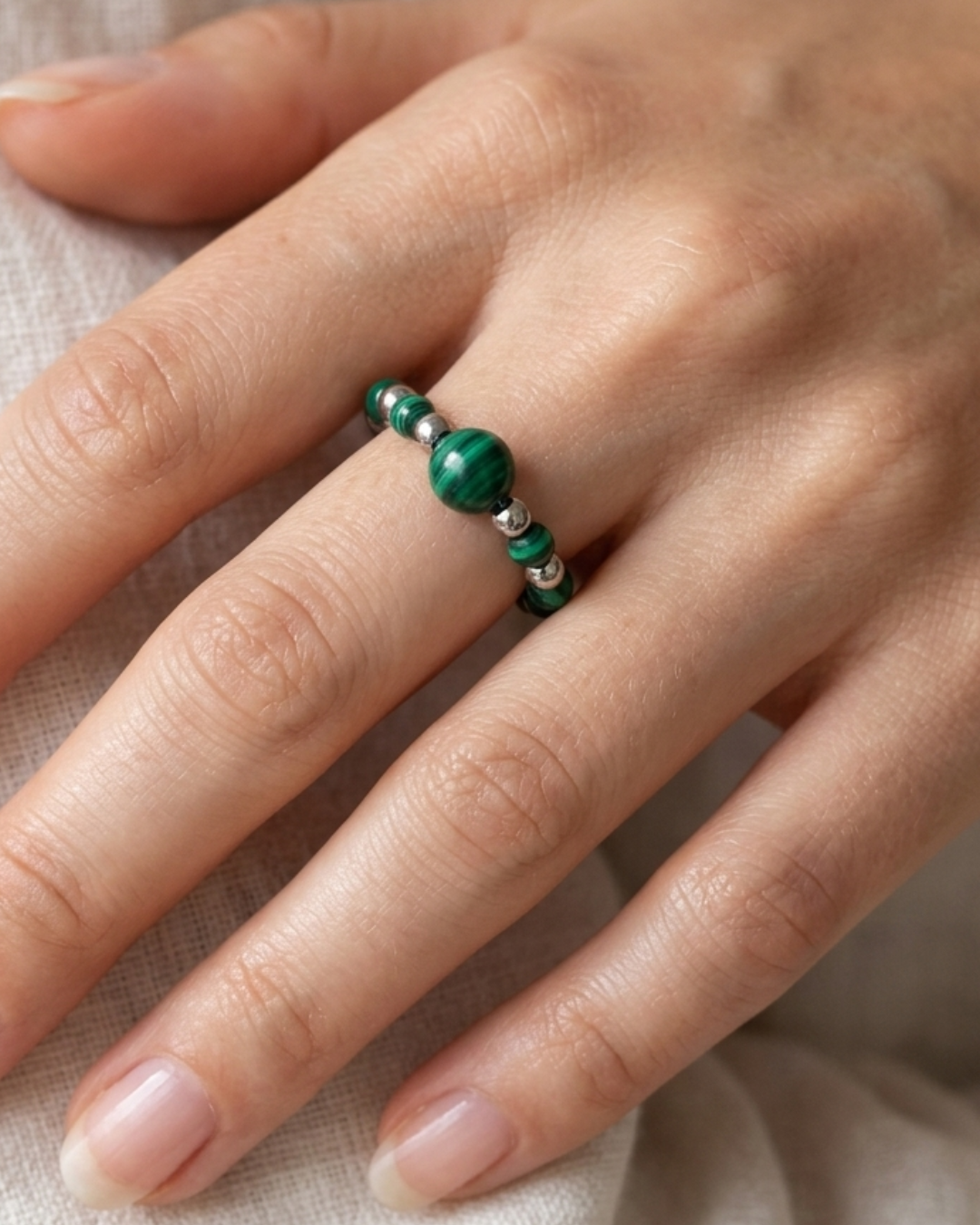 Anello Elastico in Pietra Naturale  – 8 Varianti