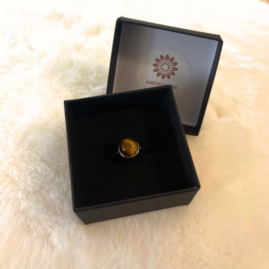 Anello in argento con Occhio di tigre