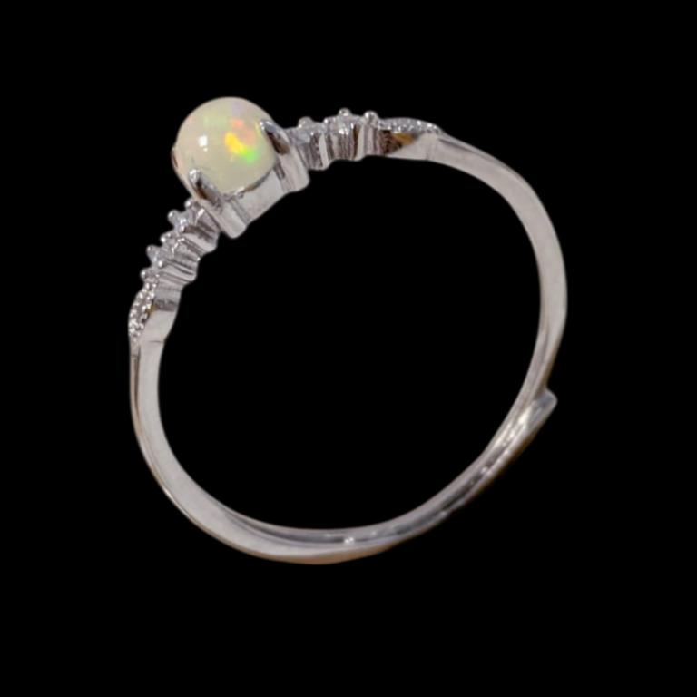 Anello in Opale – Regolabile in Argento 925