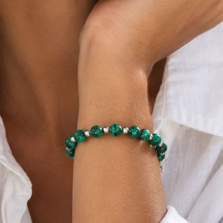 Bracciale in Malachite