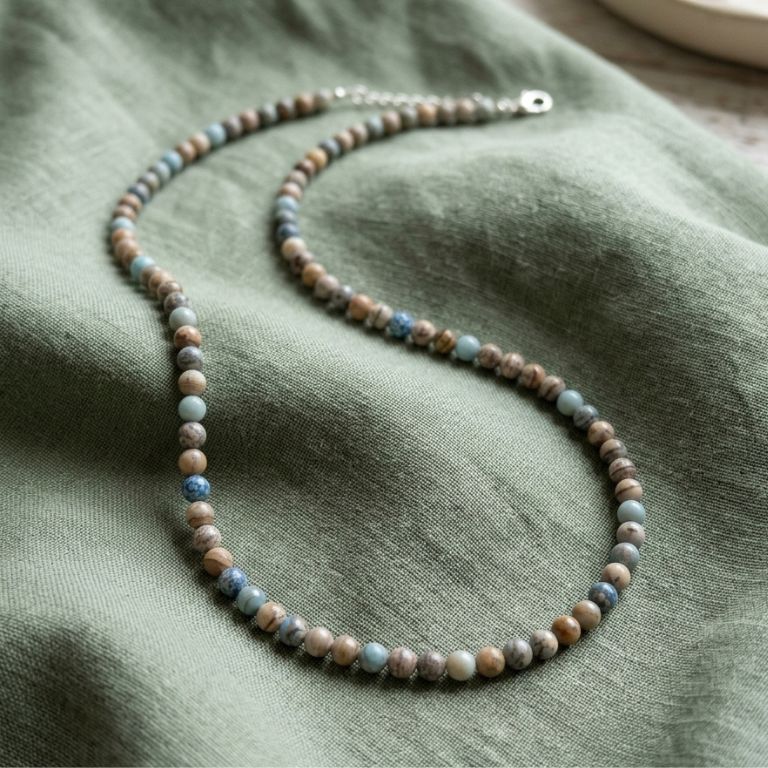Collana Uomo Diaspro Imperiale