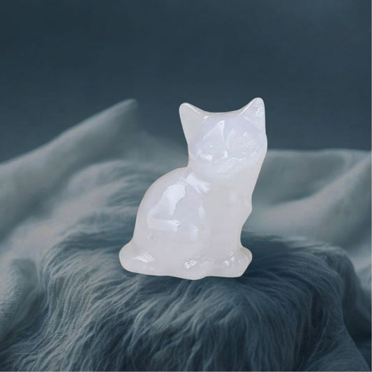 Gattino in Quarzo Bianco