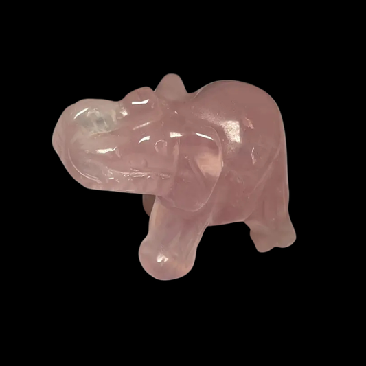 Elefantino in Quarzo Rosa