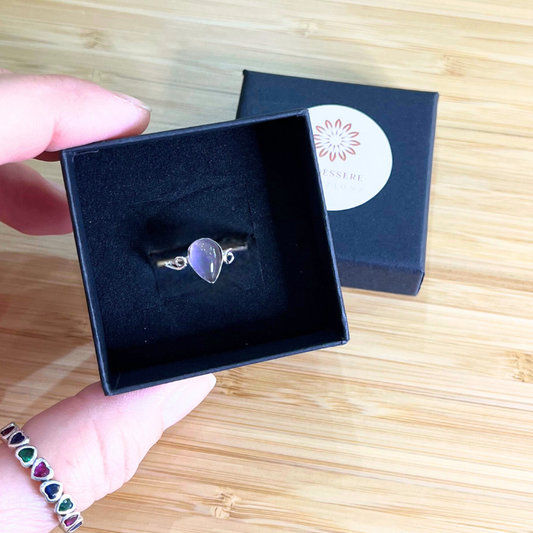 Anello in Argento con Quarzo rosa