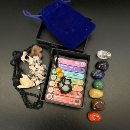 SET COLLANA E PIETRE CHAKRA