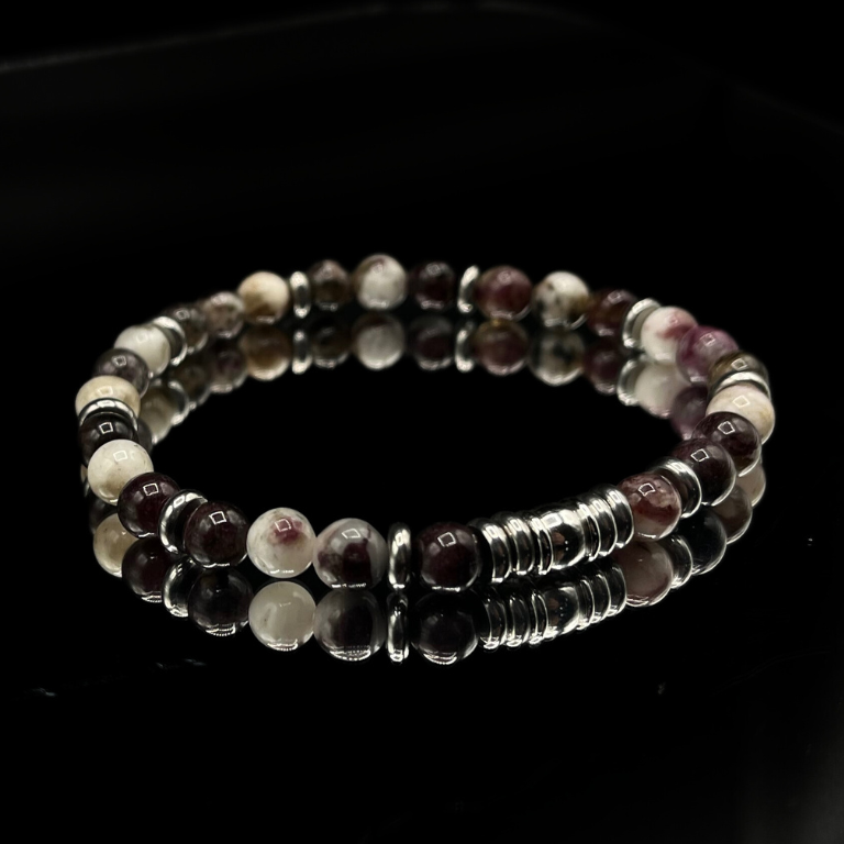Bracciale Tormalina Rosa & Tormalina Nera
